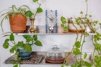 Horloge de table en aluminium mouvement squelette - Hermle Modèle: 23025-Q70721