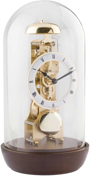 Horloge de table noyer sonnerie sur cloche - Hermle Modèle: 23018-030791