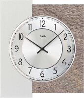 Horloge murale moderne en bois 25 cm x 29 cm x 5 cm - AMS...