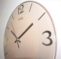 Horloge murale moderne diamètre du boîtier 30 cm - AMS Modèle: 9572