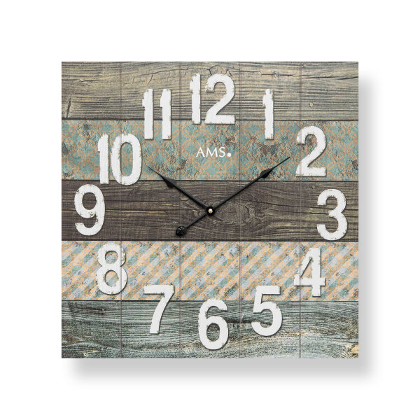 Horloge murale moderne 50 x 50 cm - AMS Modèle: 9570