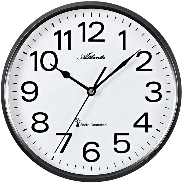 Horloge murale diamètre du boîtier 25,5 cm - Atlanta Modèle: 4378/4