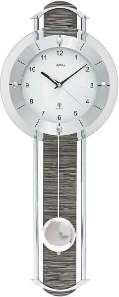 Horloge murale moderne avec pendule - AMS Modèle: 5304