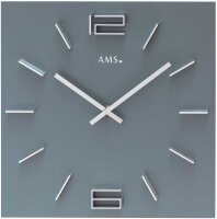 Horloge murale moderne 34 cm x 34 cm x 4 cm - AMS Modèle: 9594