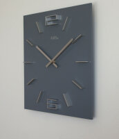 Horloge murale moderne 34 cm x 34 cm x 4 cm - AMS Modèle: 9594