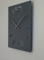 Horloge murale moderne 34 cm x 34 cm x 4 cm - AMS Modèle: 9594