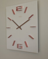 Horloge murale moderne 34 cm x 34 cm x 4 cm - AMS Modèle: 9592