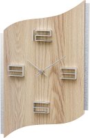 Horloge murale moderne 27 x 40 x 4 cm - AMS Modèle: 9613