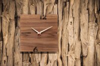 Horloge murale « Puhr » noyer rectangulaire - huamet Modèle: CH11-B-00