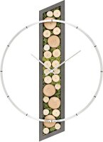 Horloge murale moderne anneau en aluminium 40 x 53 x 5 cm...