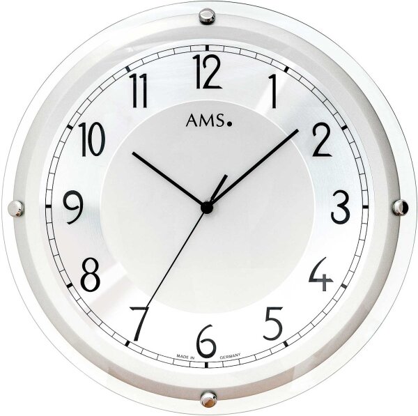 Horloge murale moderne diamètre du boîtier 40 cm - AMS Modèle: 5542