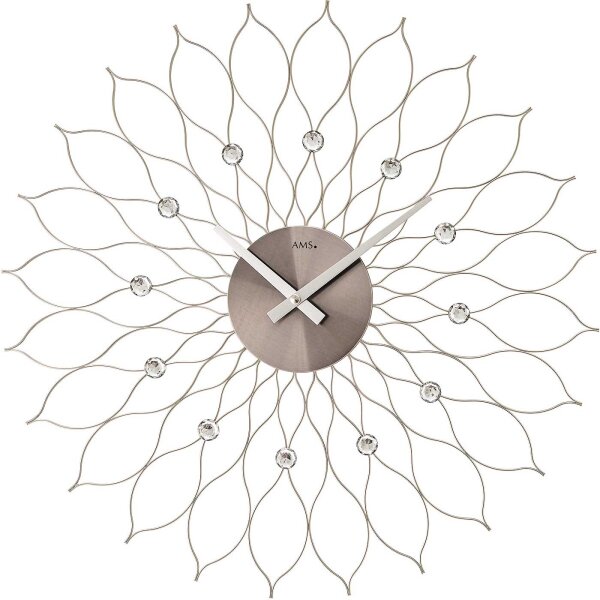 Horloge murale moderne diamètre du boîtier 50 cm - AMS Modèle: 9608