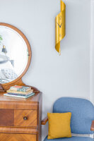 Horloge à pendule dorée mouvement quartz - Hermle Modèle: 70944-X62200