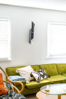 Horloge à pendule noir/blanc mouvement quartz -...