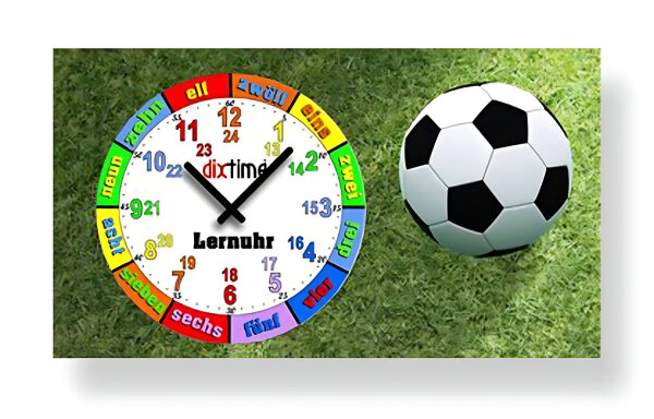 Horloge murale moderne en 3D, horloge d’apprentissage - Dixtime Modèle: 3D-0435