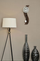 Horloge à pendule noyer mouvement quartz - Hermle...