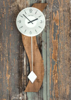 Horloge à pendule noyer mouvement quartz - Hermle Modèle: 71004-032200