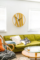 Horloge murale à quartz dorée - Hermle Modèle: 30914-X62100