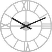 Horloge murale à quartz grise - Hermle...