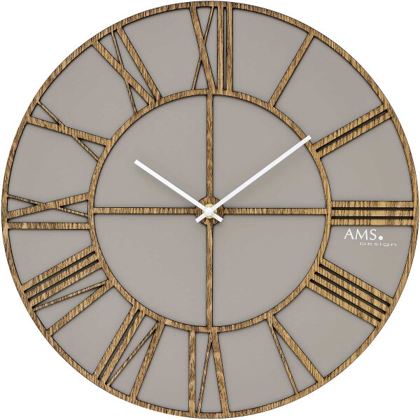 Horloge murale classique diamètre : 40 cm - AMS Modèle: 9635
