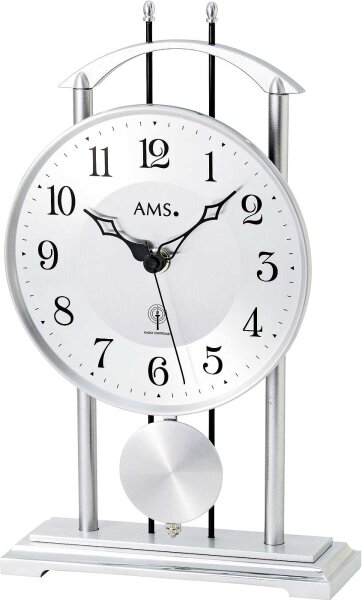 Horloge de table classique cadran en aluminium - AMS Modèle: 5192