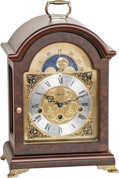 Horloge de table noyer 4/4 Westminster - Hermle Modèle: 23054-030340