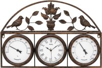 Horloge murale radio-pilotée boîtier...