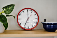 Horloge de gare radio-pilotée en acier inoxydable - Hermle Modèle: 30471-360870