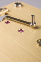 Horloge à pendule rouge mouvement 31 jours - Hermle Modèle: 71006-360761