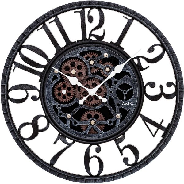 Horloge à quartz moderne diamètre : 39 cm - AMS Modèle: 9634