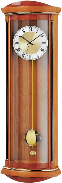 Horloge à pendule, mouvement à quartz, merisier - AMS Modèle: 7080/9