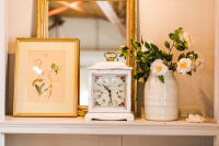 Horloge de table mécanique - Vintage blanc - Hermle Modèle: 22915-V60340