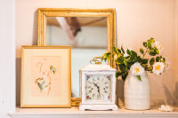 Horloge de table mécanique - Vintage blanc - Hermle Modèle: 22915-V60340