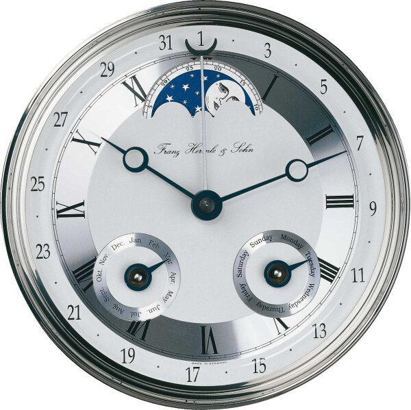 Horloge à pendule acajou, sonnerie 1/2 heure - Hermle Modèle: 70650-070058