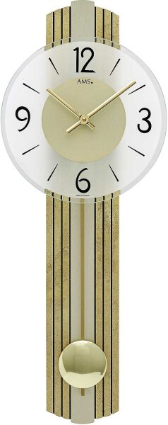 Horloge à pendule moderne avec finition laiton vieilli - AMS Modèle: 7487