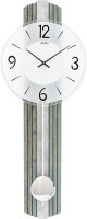 Horloge à pendule moderne avec finition argent...