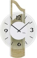 Horloge murale moderne avec finition aluminium - AMS...