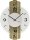 Horloge murale moderne avec incrustation de foin alpin - AMS Modèle: 9674