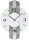 Horloge murale moderne avec finition argent vieilli - AMS Modèle: 9677
