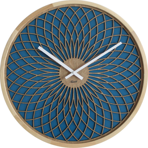 Horloge murale moderne, bleue - Hermle Modèle: 30101-002100