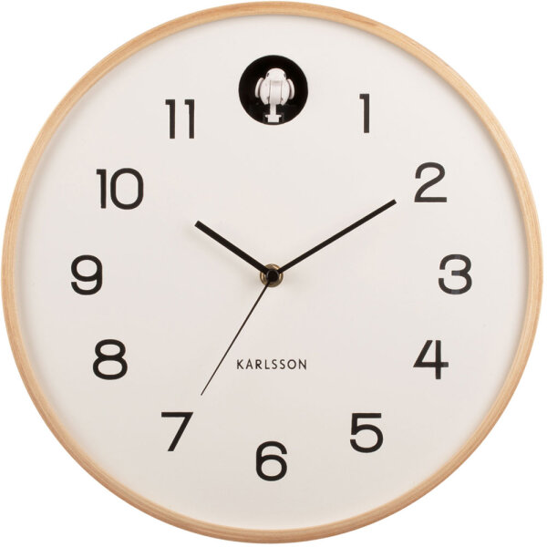 Horloge murale « Cuckoo » naturelle - Karlsson Modèle: KA5886WH