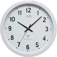 Horloge murale radio-pilotée avec trotteuse - JVD...