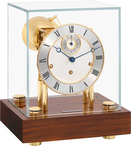 Horloge de table - Socle en noyer, 4/4 Westminster - Hermle Modèle: 22801-030352