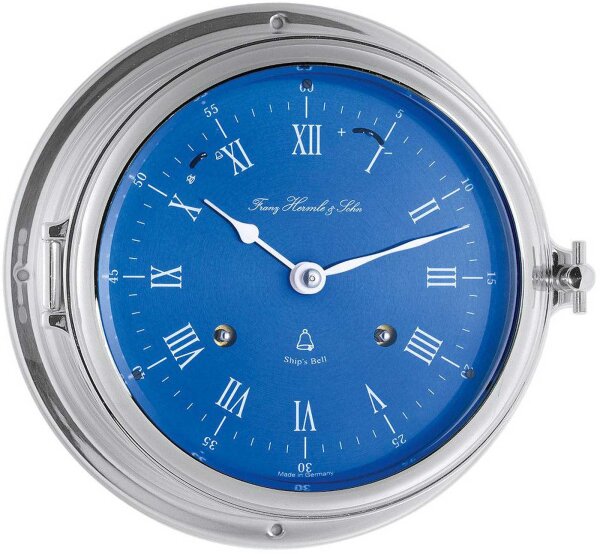 Horloge de bateau laiton chromé - Hermle Modèle: 35067-000132