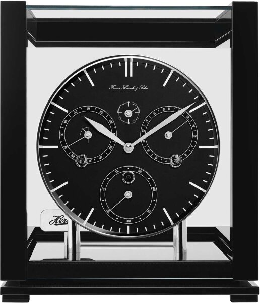 Horloge de table noire 4/4 Westminster - Hermle Modèle: 23058-740352