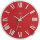 Horloge murale rouge en métal - JVD Modèle: NS22006.2