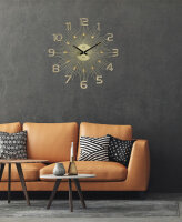 Horloge murale dorée - JVD Modèle: HT108.2