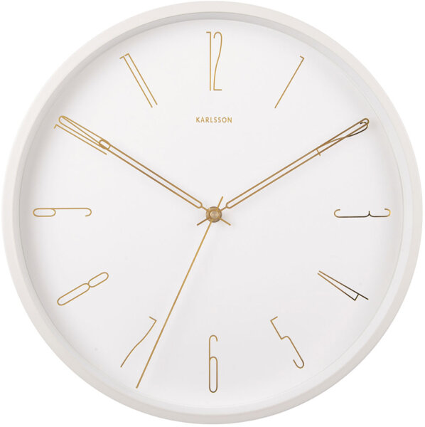 Horloge murale moderne blanche - Karlsson Modèle: KA5898WH