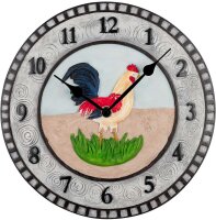 Horloge de cuisine avec motif coq - Atlanta...