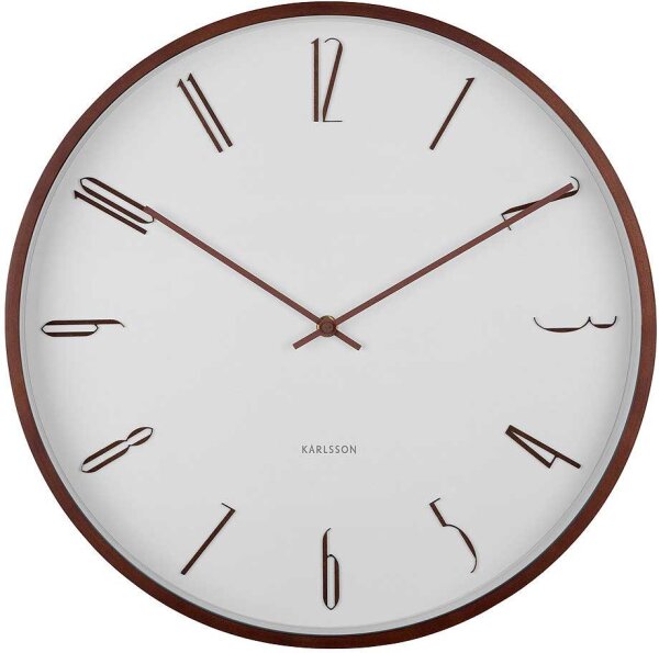 Horloge murale moderne blanche - Karlsson Modèle: KA6014WH